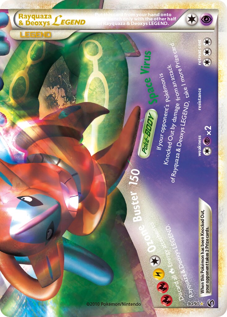 Rayquaza & Deoxys LEGEND - 90/90 - LEGEND - NM - Holofoil