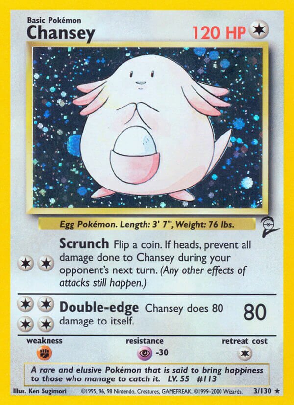 Chansey - 003/130 - Holo Rare - NM - Holofoil