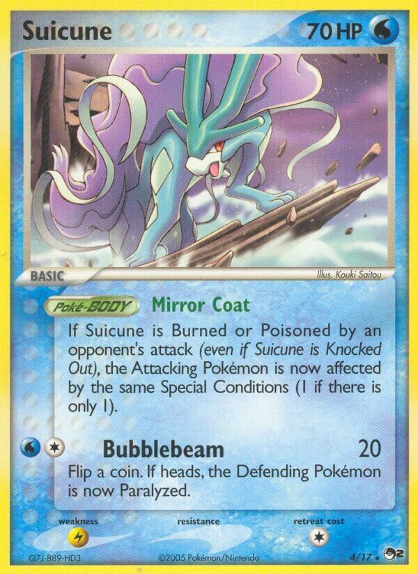 Suicune - 004/017 - Rare - NM