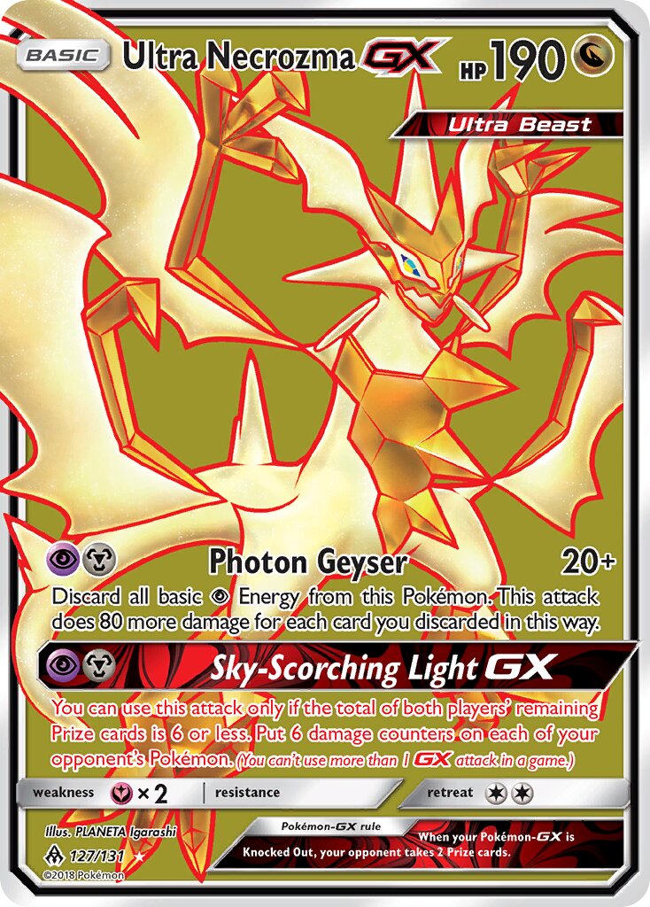Ultra Necrozma-GX - 127/131 - Ultra Rare - NM - Holofoil
