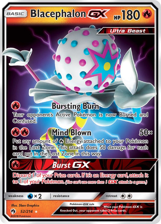 Blacephalon-GX - 52/214 - Rare Holo GX - NM - Holofoil