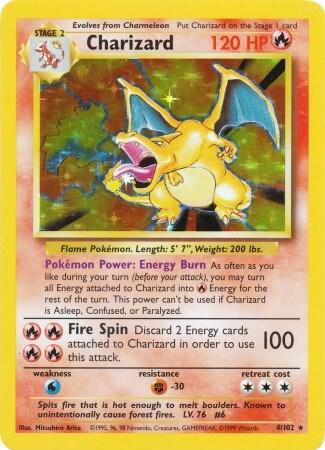 Charizard - 004/102 - Holo Rare - DMG - Holofoil