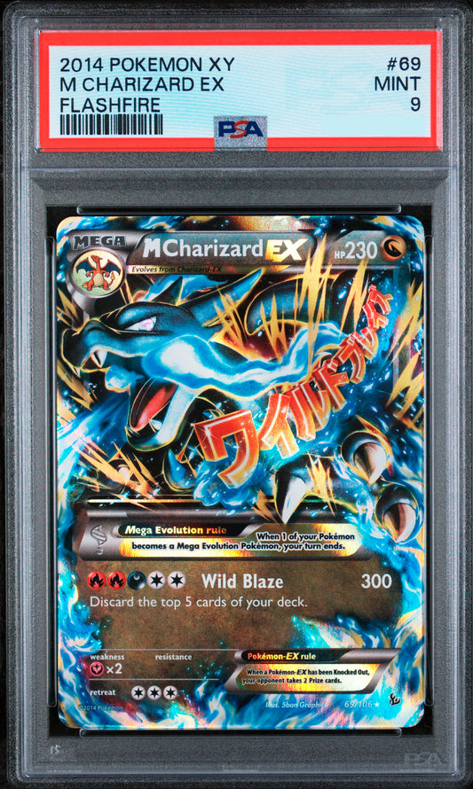 Mega Charizard Ex - 69/106 Flashfire 2014 - PSA 9