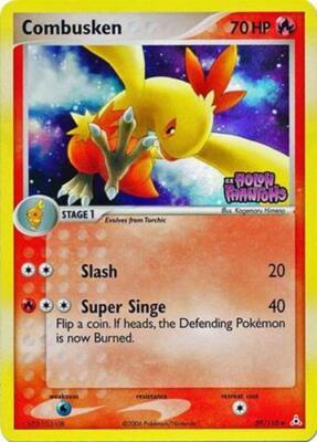 Combusken - 39/110 - Uncommon - MP - Reverse Holofoil Stamped