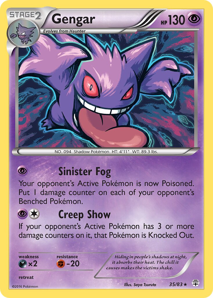 Gengar - 35/83 - Holo Rare - NM - Reverse Holofoil
