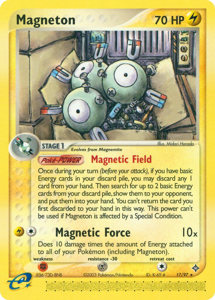 Magneton - 17/97 - Rare - NM - Reverse Holofoil