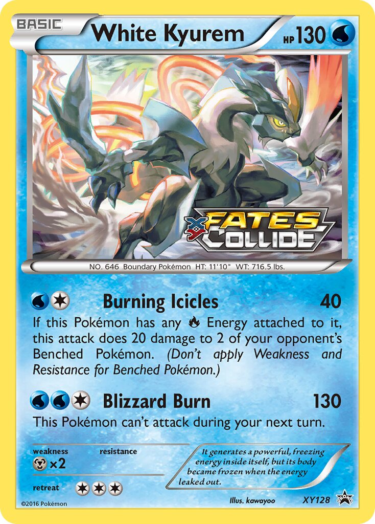 White Kyurem - XY128 - Promo - NM - Holofoil