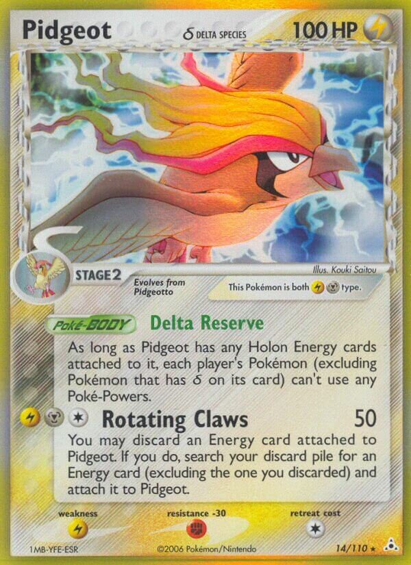 Pidgeot - 14/110 - Holo Rare - NM - Holofoil