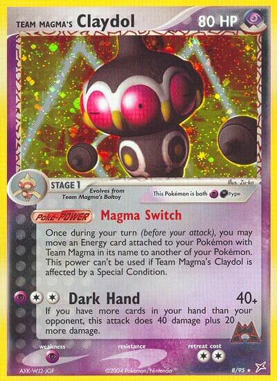 Team Magma's Claydol - 8/95 - Holo Rare - NM - Holofoil