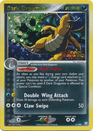 Dark Dragonite - 15/109 - Rare - HP - Reverse Holofoil Stamped