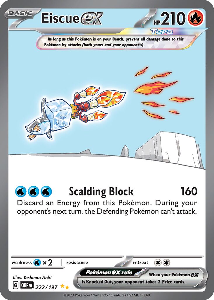 Eiscue ex - 222/197 - Special Illustration Rare - NM - Holofoil
