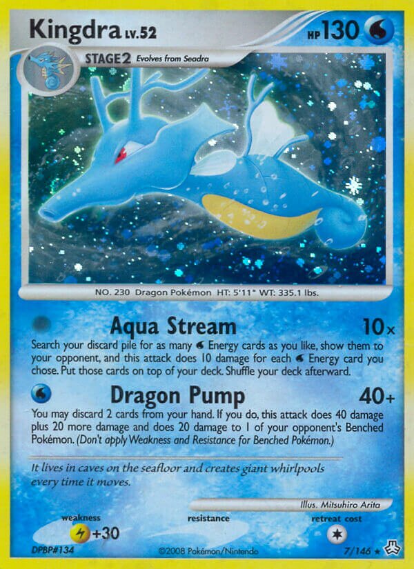 Kingdra - 7/146 - Holo Rare - NM - Reverse Holofoil
