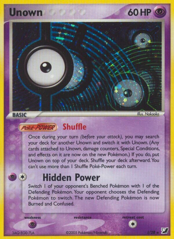 Unown - I/28 - Holo Rare - NM - Holofoil