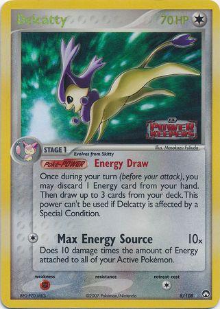 Delcatty - 8/108 - Holo Rare - LP - Reverse Holofoil Stamped