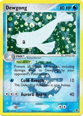 Dewgong - 3/112 - Holo Rare - NM - Reverse Holofoil