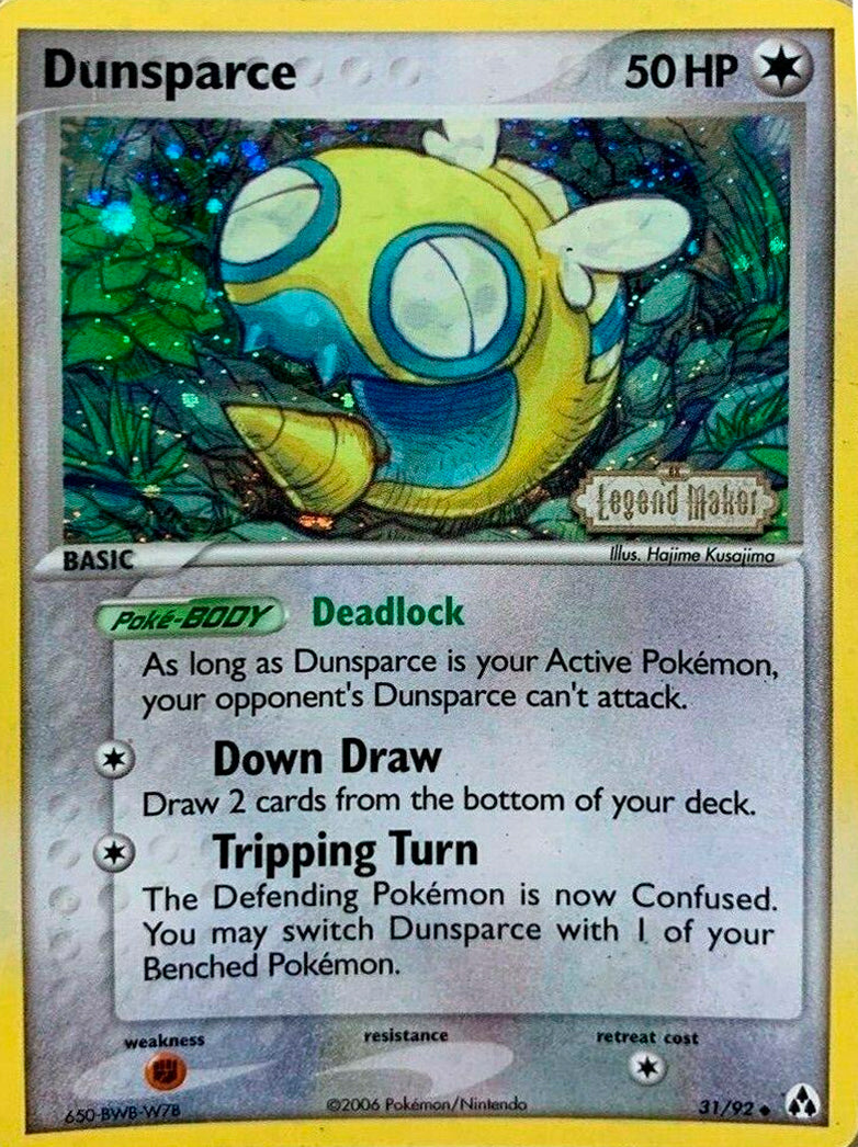 Dunsparce - 31/92 - Uncommon - LP+/NM - Reverse Holofoil Stamped