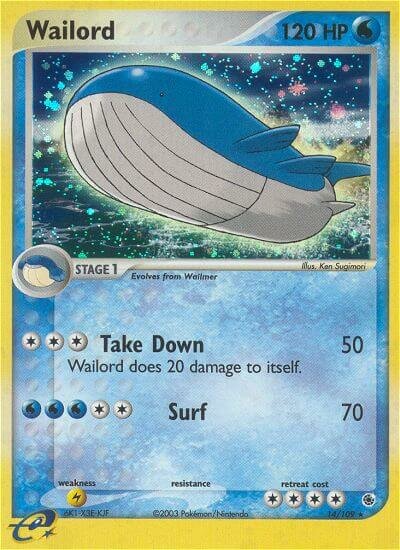 Wailord - 14/109 - Holo Rare - NM - Holofoil