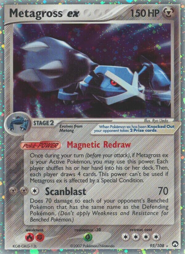 Metagross ex - 95/108 - Rare Holo ex - NM - Holofoil