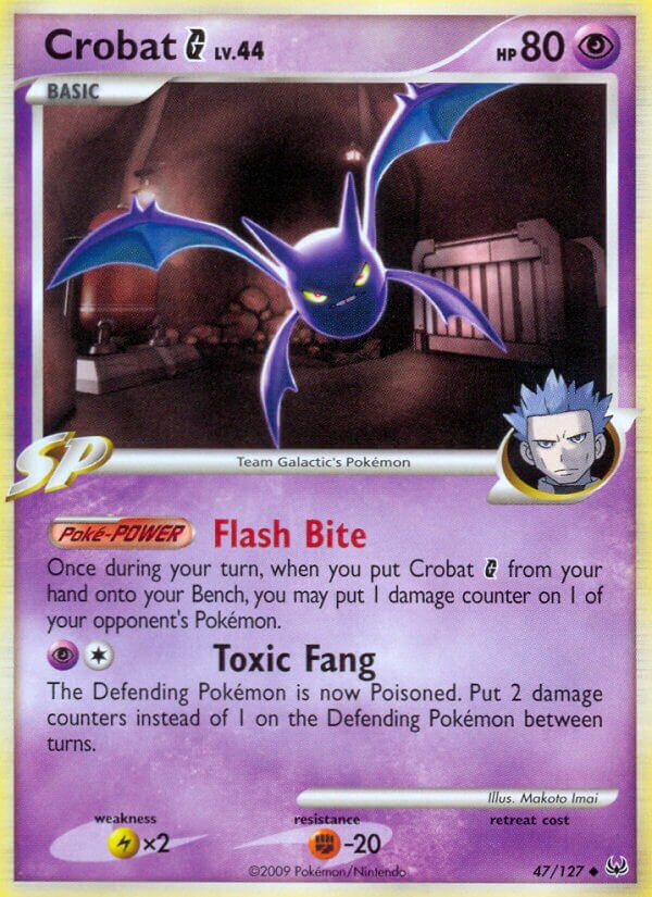 Crobat G - 47/127 - Uncommon - NM - Reverse Holofoil