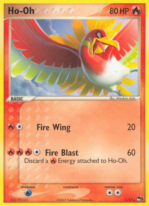 Ho-Oh - 001/017 - Rare - NM - Holofoil