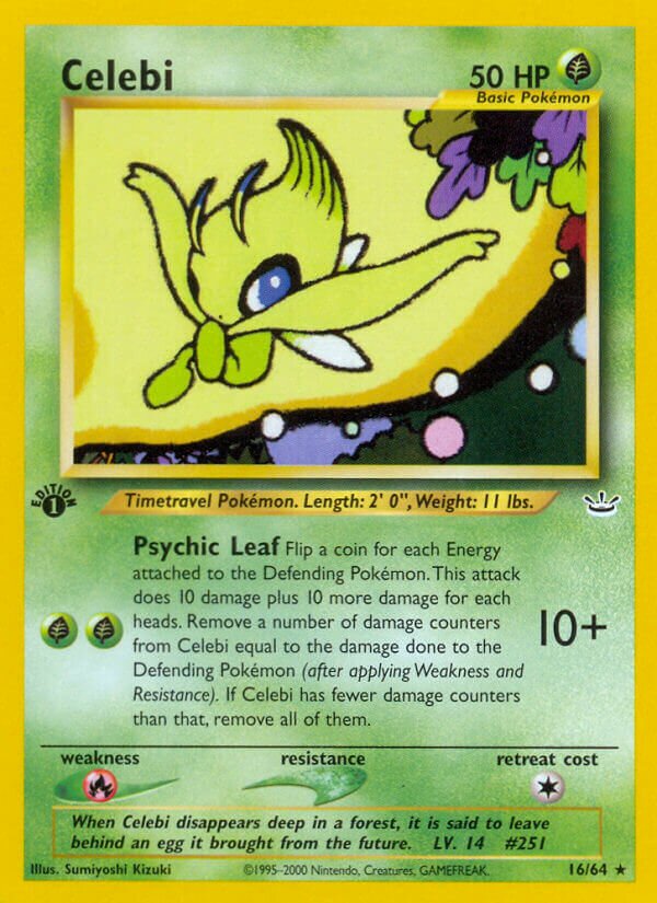Celebi - 16/64 - Rare - NM - Unlimited
