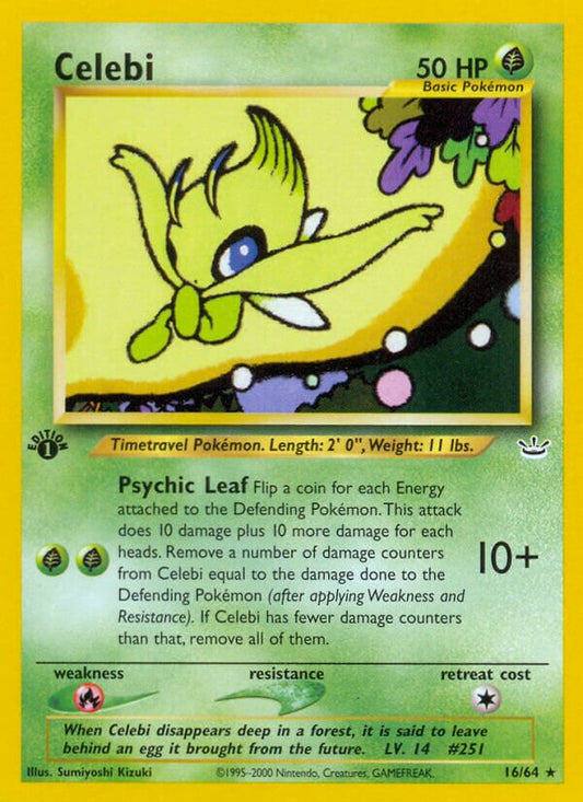 Celebi - 16/64 - Rare - NM - Unlimited