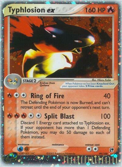 Typhlosion ex - 99/100 - Rare Holo ex - NM - Holofoil