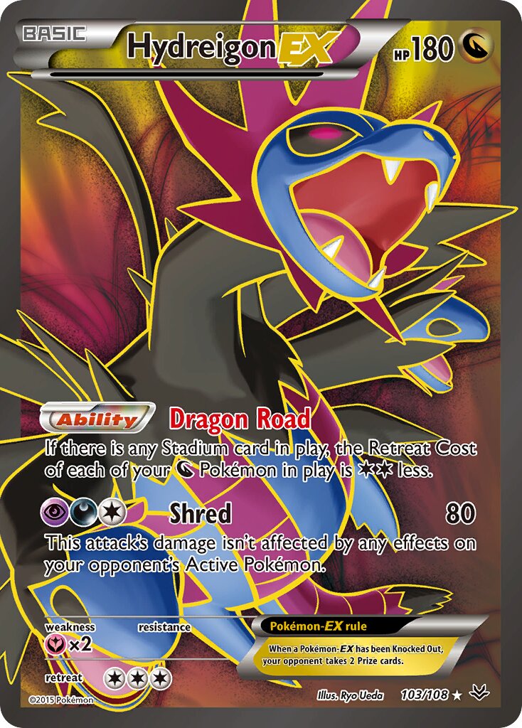 Hydreigon EX - 103/108 - Ultra Rare - NM - Holofoil