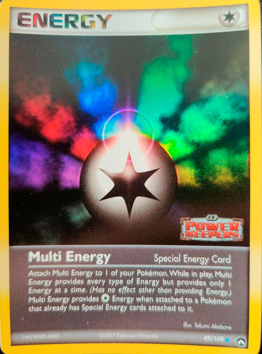 Multi Energy - 89/108 - Rare - LP - Reverse Holofoil Stamped