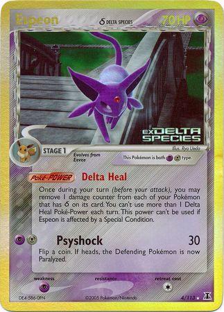 Espeon - 4/113 - Holo Rare - NM - Reverse Holofoil Stamped