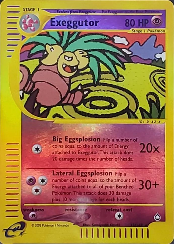 Exeggutor - 013/147 - Rare - LP - Reverse Holofoil