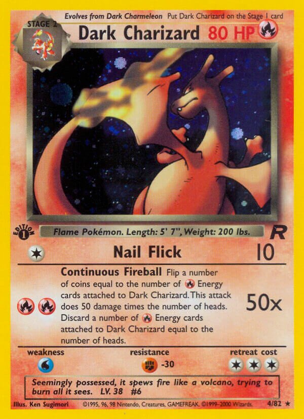 Dark Charizard - 04/82 - Holo Rare - NM - Unlimited Holofoil