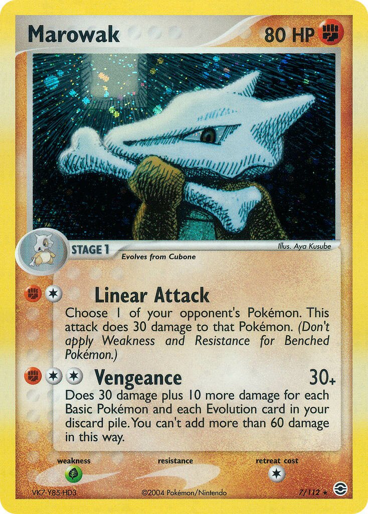 Marowak - 7/112 - Holo Rare - NM