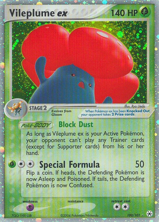 Vileplume ex - 100/101 - Rare Holo ex - NM - Holofoil