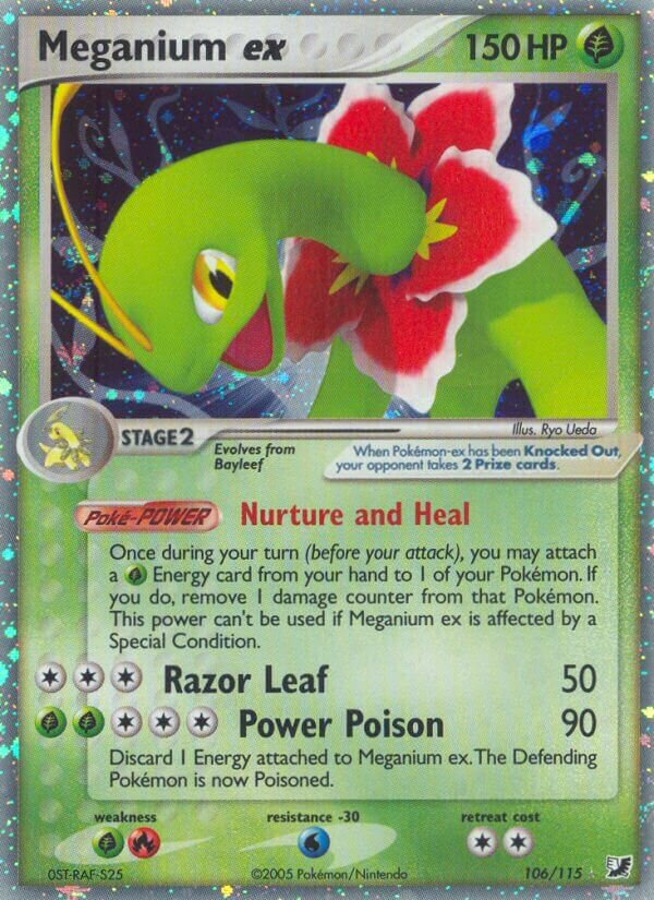 Meganium ex - 106/115 - Rare Holo ex - NM - Holofoil