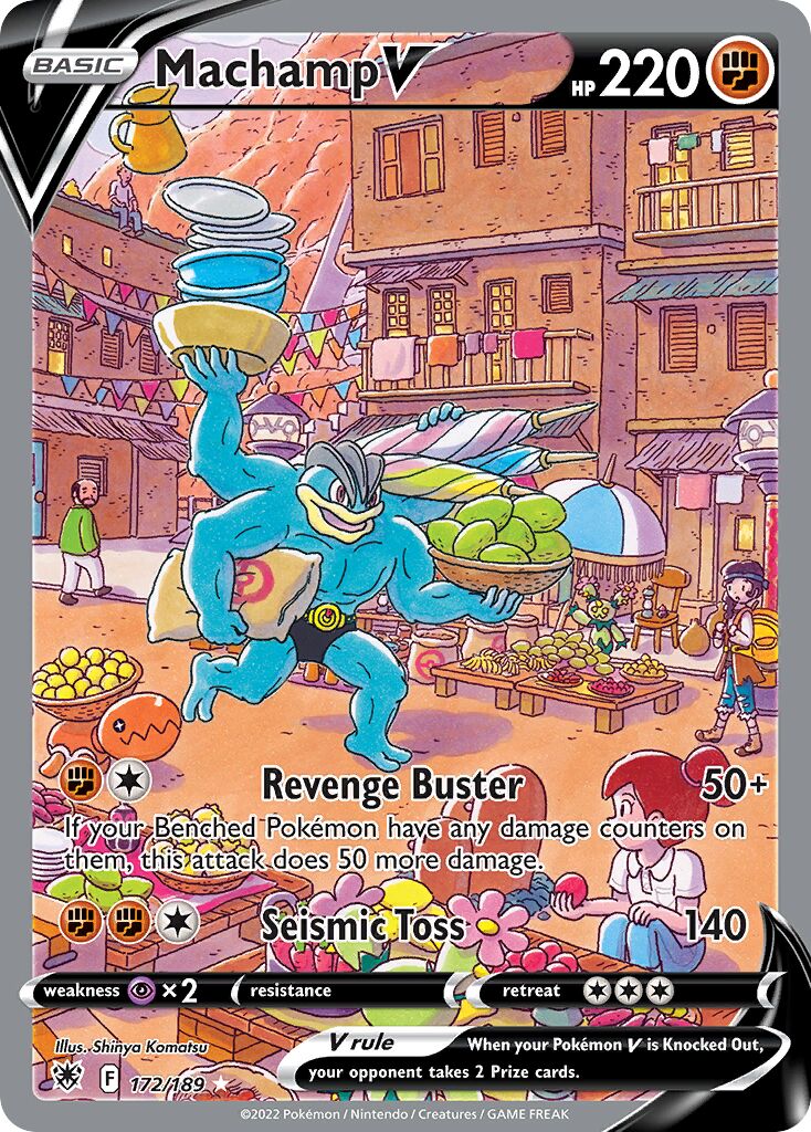 Machamp V - 172/189 - Ultra Rare - NM - Holofoil