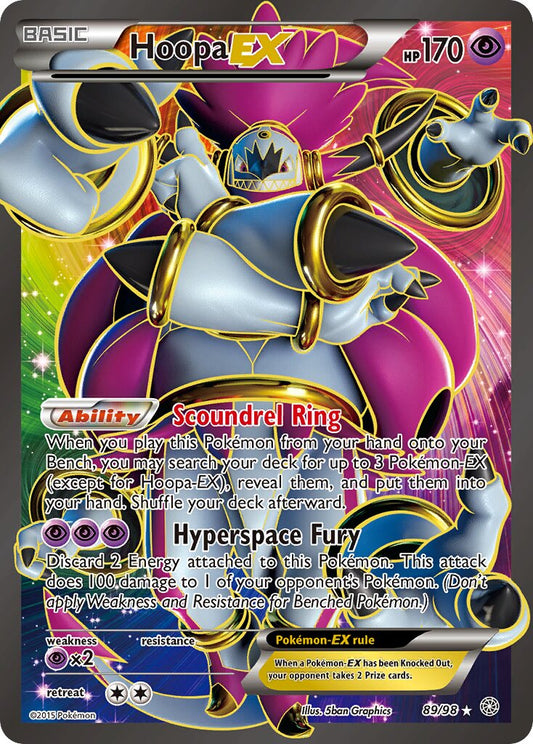 Hoopa EX - 89/98 - Ultra Rare - NM - Holofoil