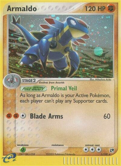 Armaldo - 1/100 - Holo Rare - NM - Holofoil