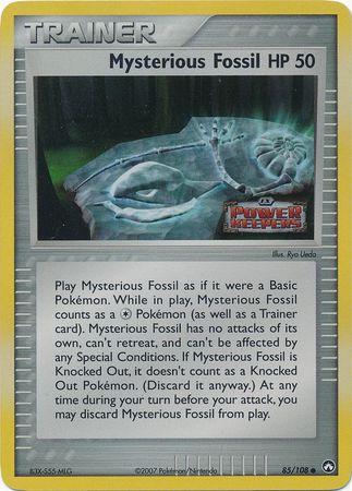 Mysterious Fossil - 85/108 - Common - LP - Reverse Holofoil Stamped