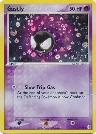 Gastly - 63/112 - Common - LP - Reverse Holofoil