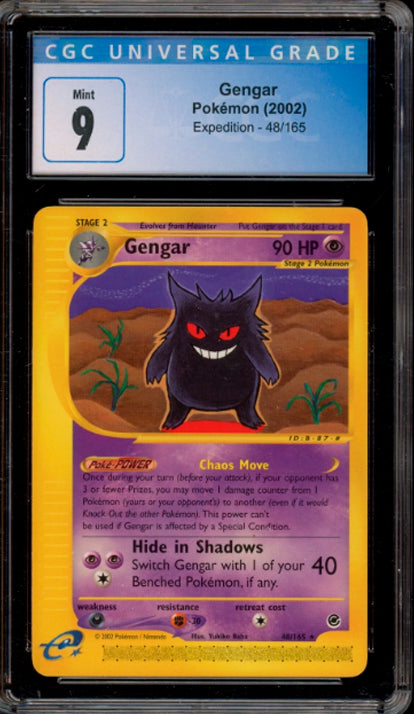Gengar - 048/165 - Rare - CGC 9