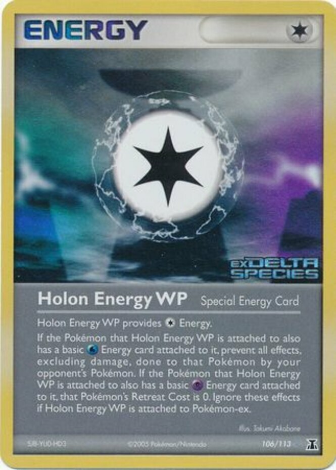 Holon Energy WP - 106/113 - Rare - NM - Reverse Holofoil Stamped