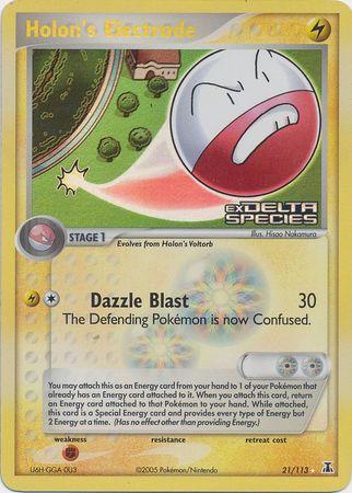 Holon's Electrode - 21/113 - Rare - NM - Reverse Holofoil Stamped