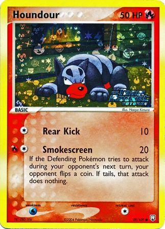Houndour - 59/109 - Common - HP - Reverse Holofoil Stamped