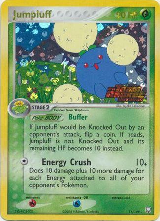 Jumpluff - 11/109 - Holo Rare - LP+/NM - Reverse Holofoil Stamped