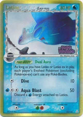 Latios - 12/110 - Holo Rare - DMG - Reverse Holofoil Stamped