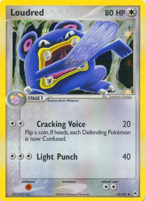 Loudred - 39/101 - Uncommon - LP+/NM - Reverse Holofoil