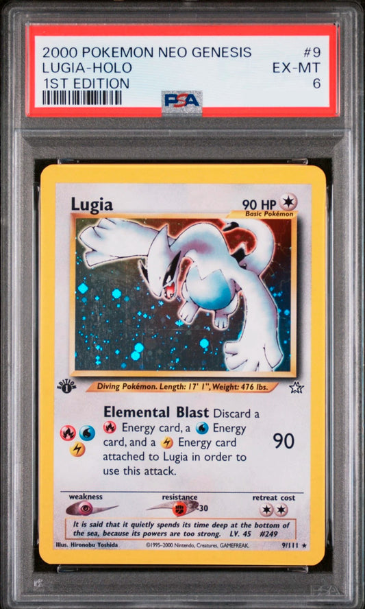 Lugia 1st Edition - Neo Genesis 9/111 - Holofoil PSA 6