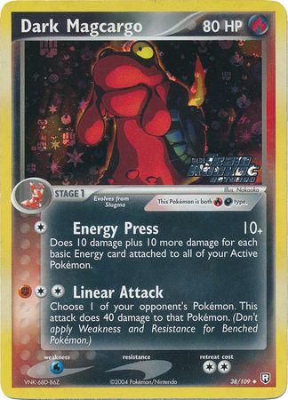 Dark Magcargo - 38/109 - Uncommon - HP - Reverse Holofoil Stamped