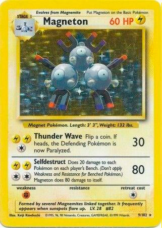 Magneton - 009/102 - Holo Rare - LP - Holofoil